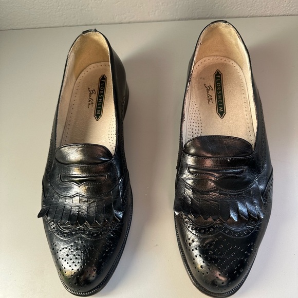 Florsheim barletta men’s black  loafers made in Italy size 10 main image 5